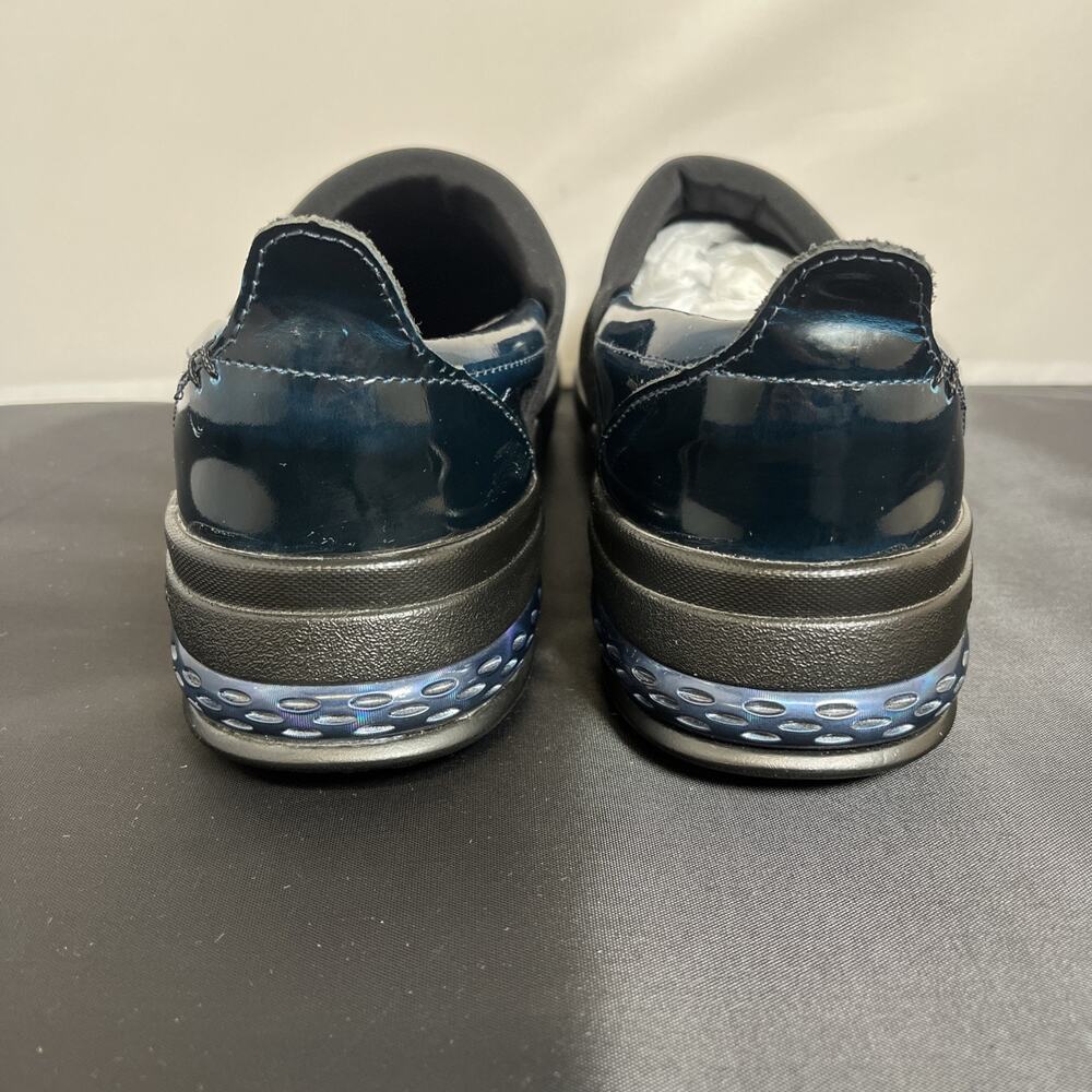 New Infinity by Cherokee Uniforms Stride Womens Slip On Patent Blue Sz 6.5 Chrty - Picture 6 of 13